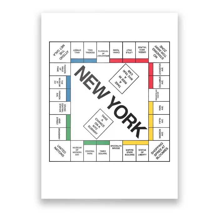 New York And Just Like That Carrie Classic Board Game Poster