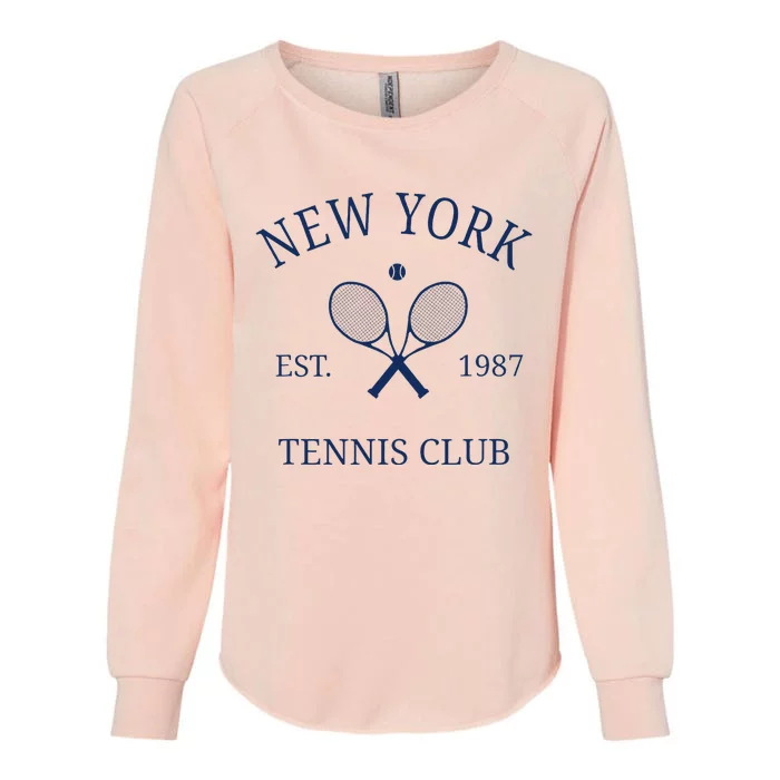 New York Athletics Tennis Club Racquet Prep Ny Womens California Wash Sweatshirt