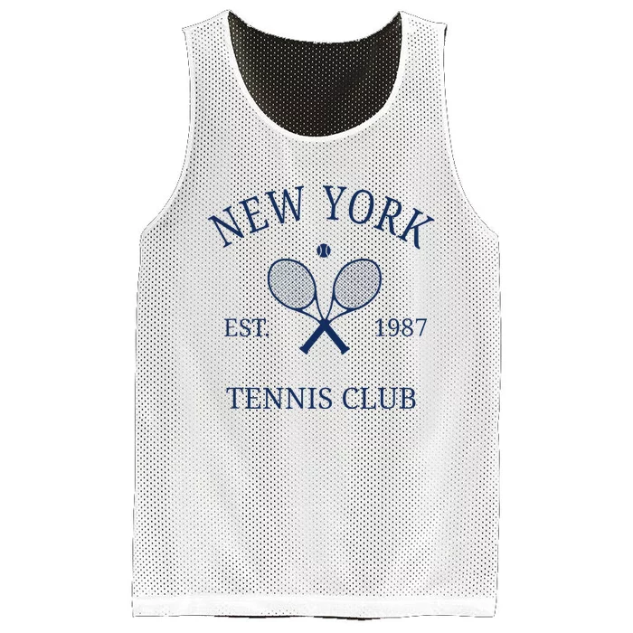 New York Athletics Tennis Club Racquet Prep Ny Mesh Reversible Basketball Jersey Tank