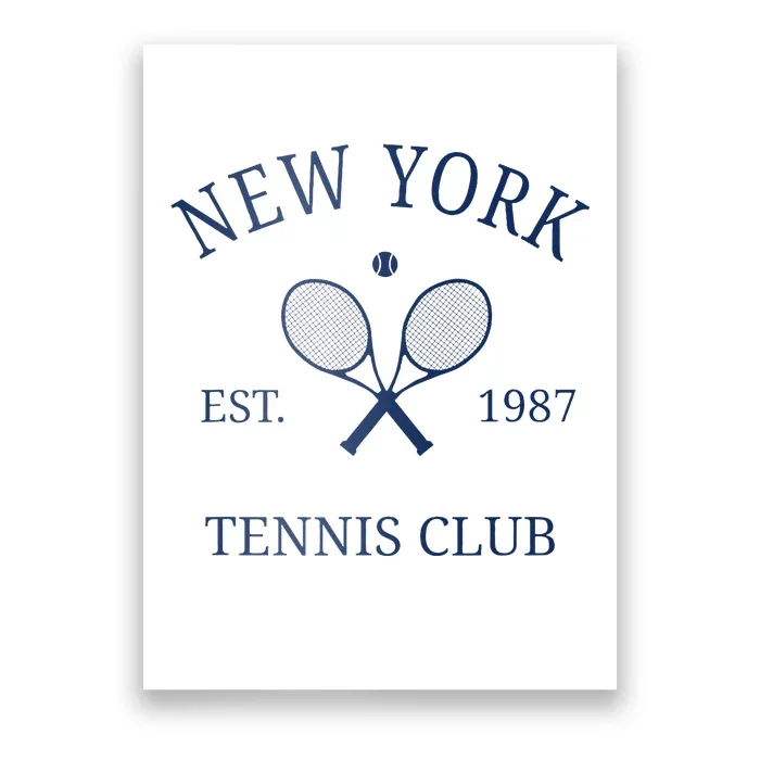 New York Athletics Tennis Club Racquet Prep Ny Poster