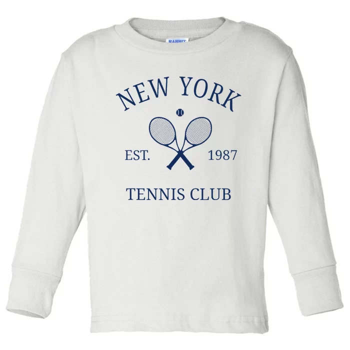 New York Athletics Tennis Club Racquet Prep Ny Toddler Long Sleeve Shirt