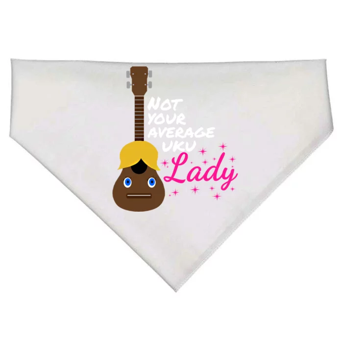 Not Your Average Ukulady Funny Ukulele Pun Gift USA-Made Doggie Bandana