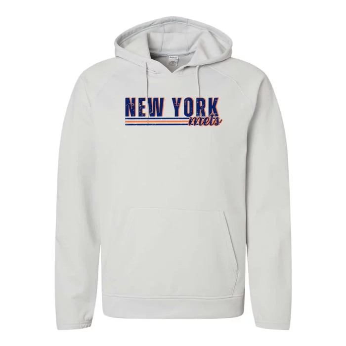 New York Baseball Ny Mets Performance Fleece Hoodie