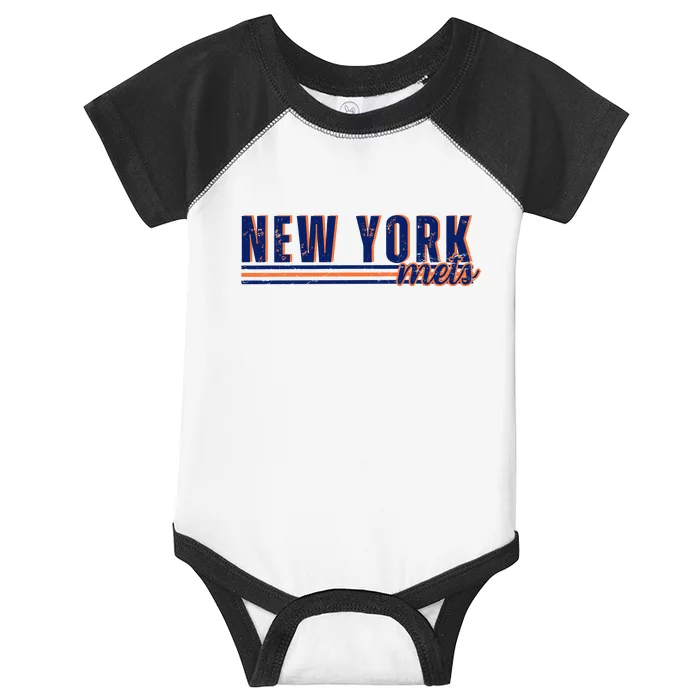 New York Baseball Ny Mets Infant Baby Jersey Bodysuit