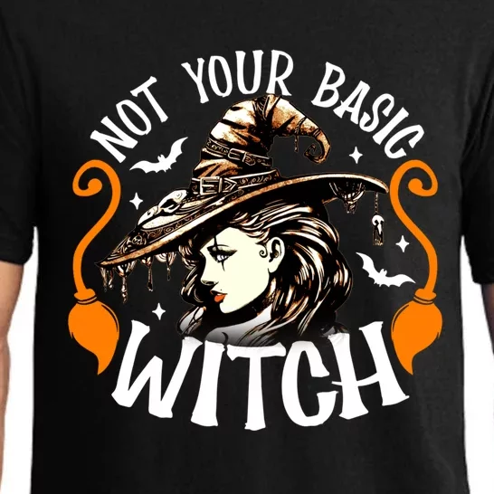 Not Your Basic Witch Funny Halloween Costume Cool Gift Pajama Set