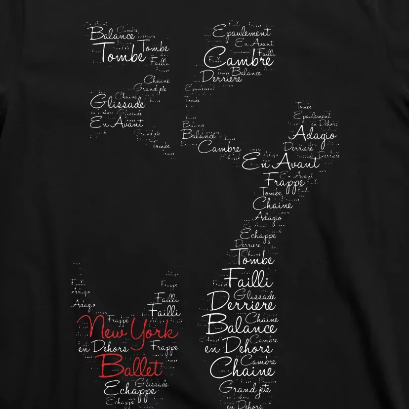 New York Ballet Pointe Shoe Women Girl T-Shirt