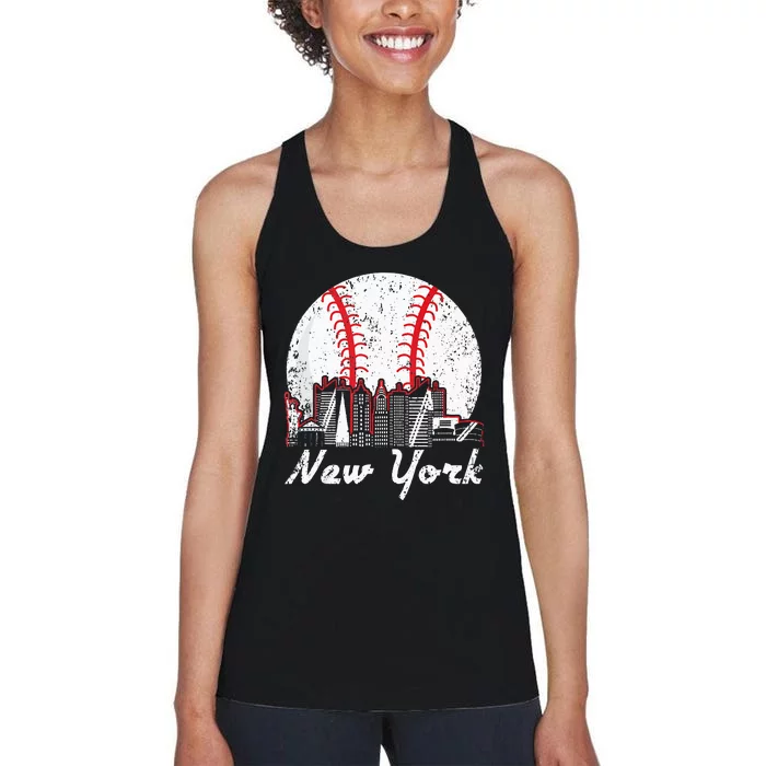 New York Baseball NY Women's Racerback Tank