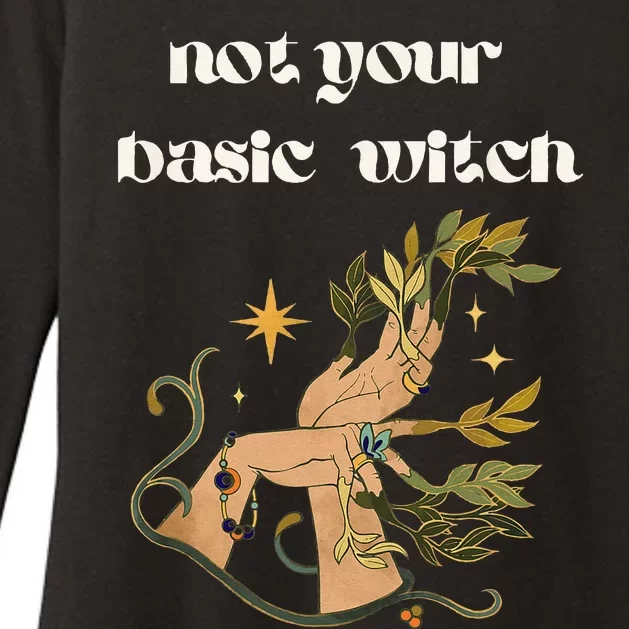 Not Your Basic Witch Womens CVC Long Sleeve Shirt