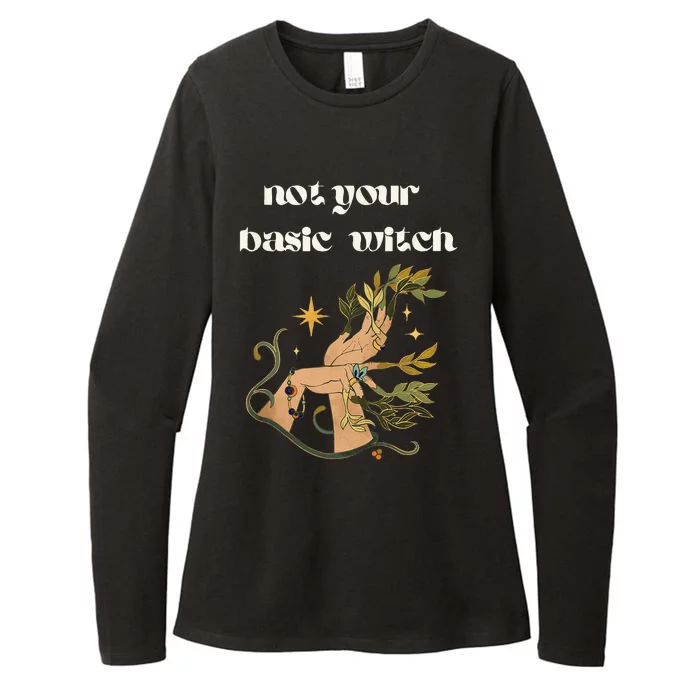 Not Your Basic Witch Womens CVC Long Sleeve Shirt