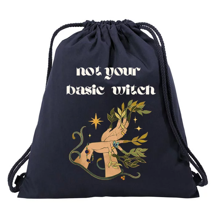 Not Your Basic Witch Drawstring Bag