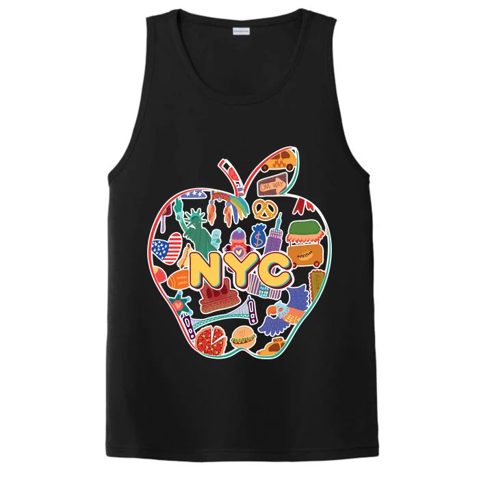 NYC Apple Doodle Performance Tank