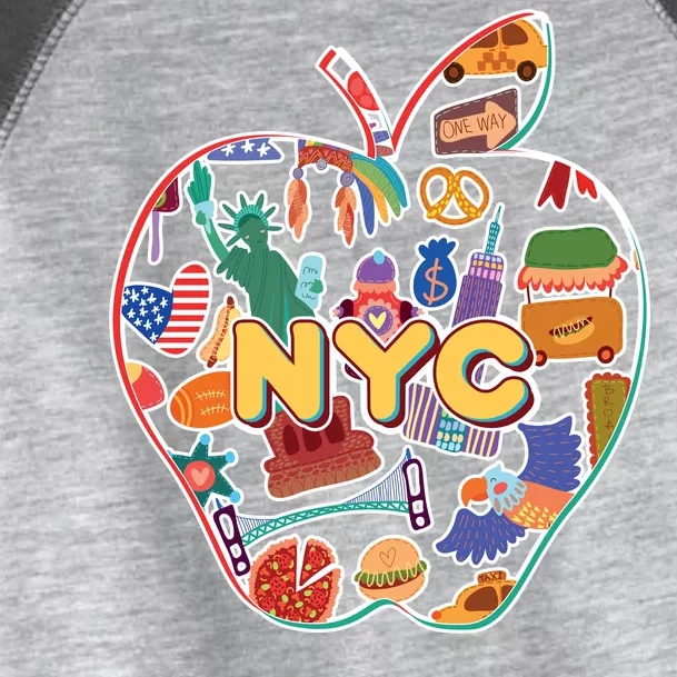 NYC Apple Doodle Toddler Fine Jersey T-Shirt