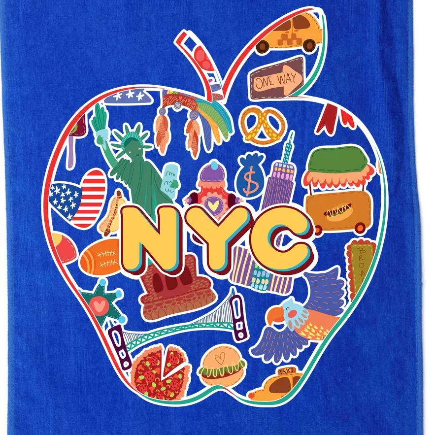 NYC Apple Doodle Platinum Collection Golf Towel