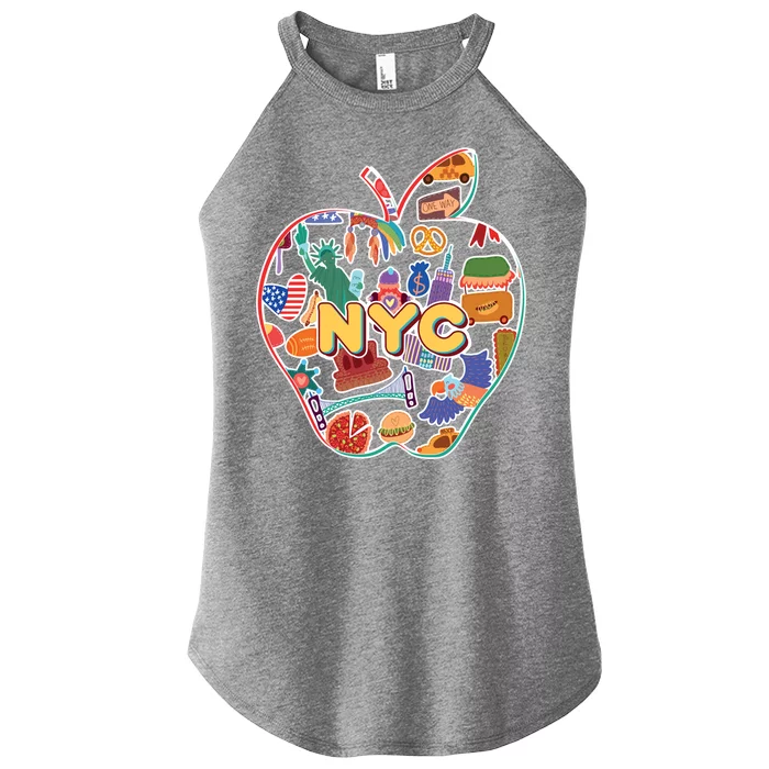 NYC Apple Doodle Women’s Perfect Tri Rocker Tank