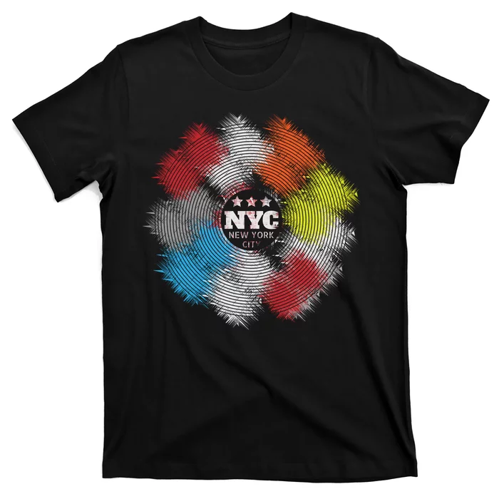 NYC New York City Vinyl Record T-Shirt