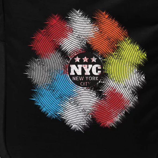 NYC New York City Vinyl Record Impact Tech Backpack