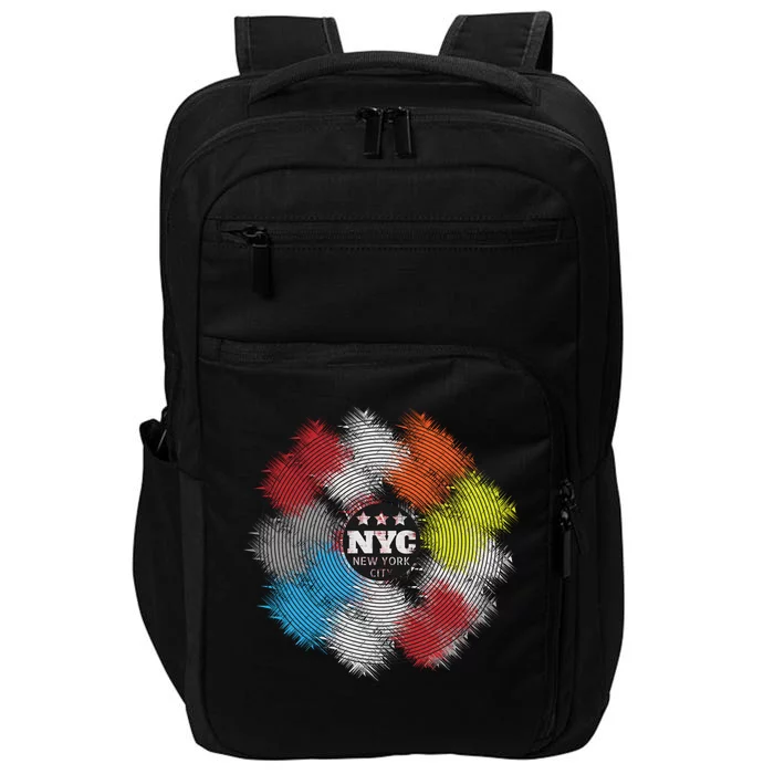 NYC New York City Vinyl Record Impact Tech Backpack