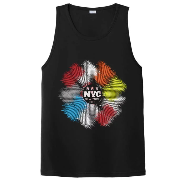 NYC New York City Vinyl Record Performance Tank