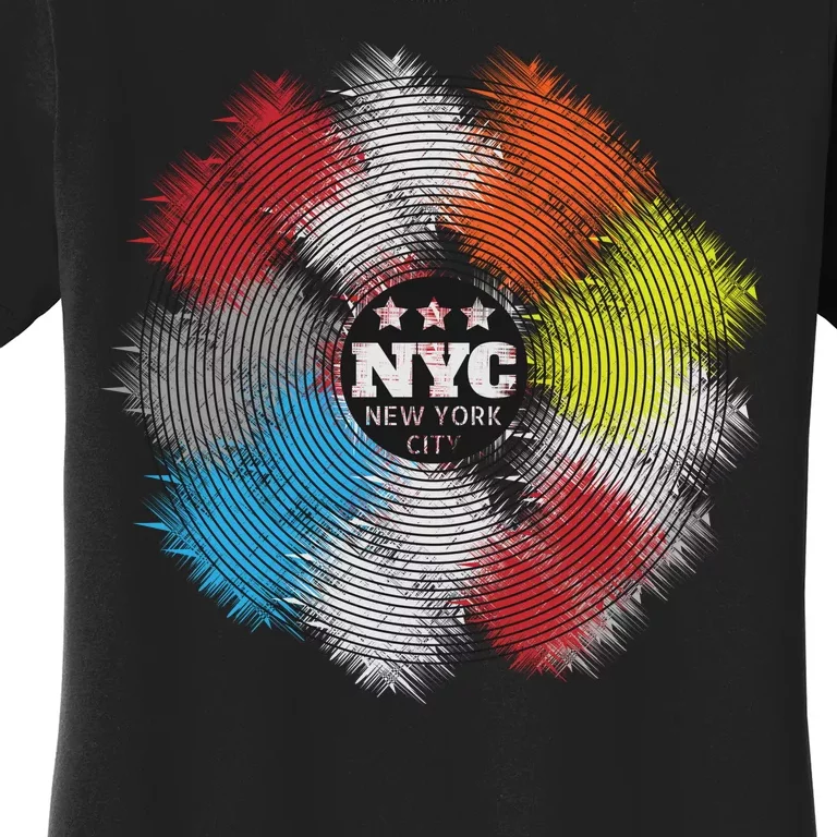 NYC New York City Vinyl Record Women's T-Shirt