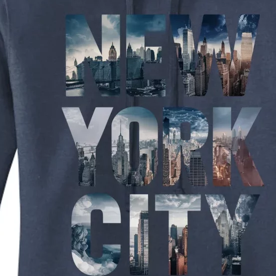 New York City New York City Skylines Statue Of Liberty Meaningful Gift Women's Pullover Hoodie