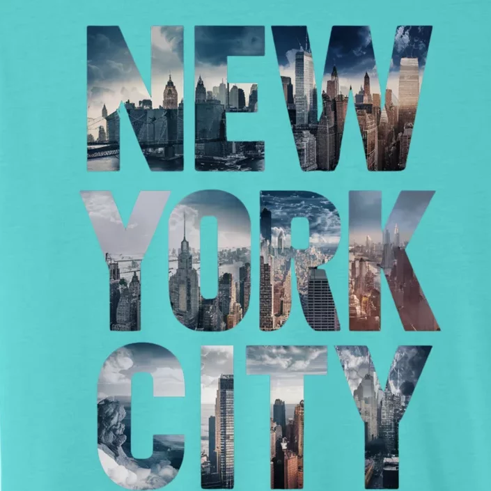 New York City New York City Skylines Statue Of Liberty Meaningful Gift ChromaSoft Performance T-Shirt