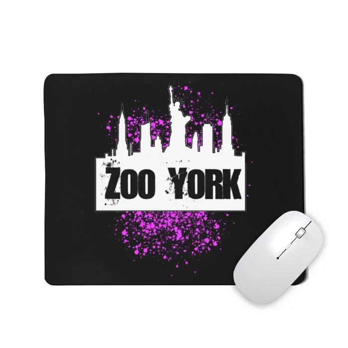 New York City Nyc 5 Boroughs Big Apple Skyline Zoo York Mousepad