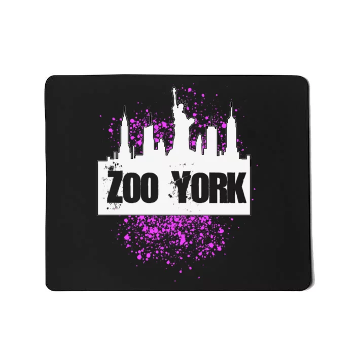 New York City Nyc 5 Boroughs Big Apple Skyline Zoo York Mousepad