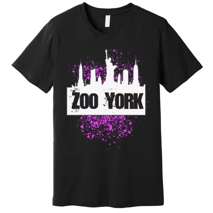 New York City Nyc 5 Boroughs Big Apple Skyline Zoo York Premium T-Shirt