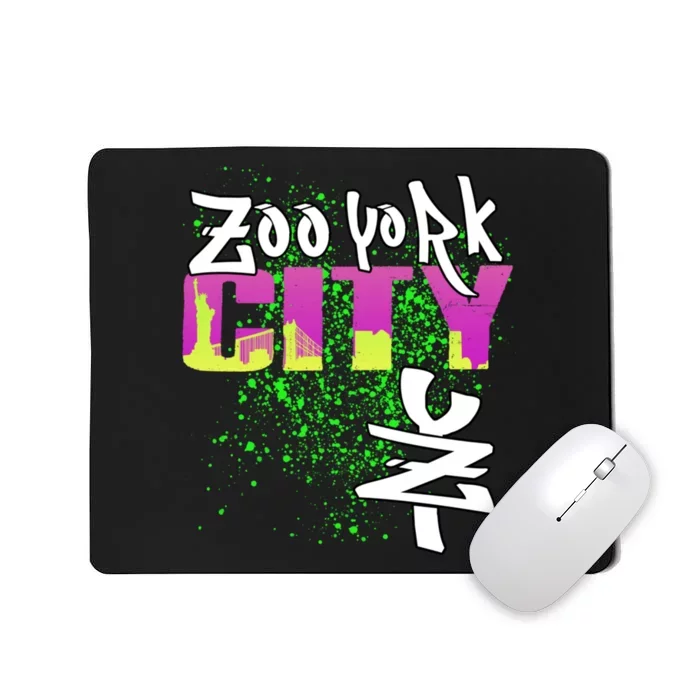 New York City Nyc 5 Boroughs Big Apple Skyline Zoo York Mousepad