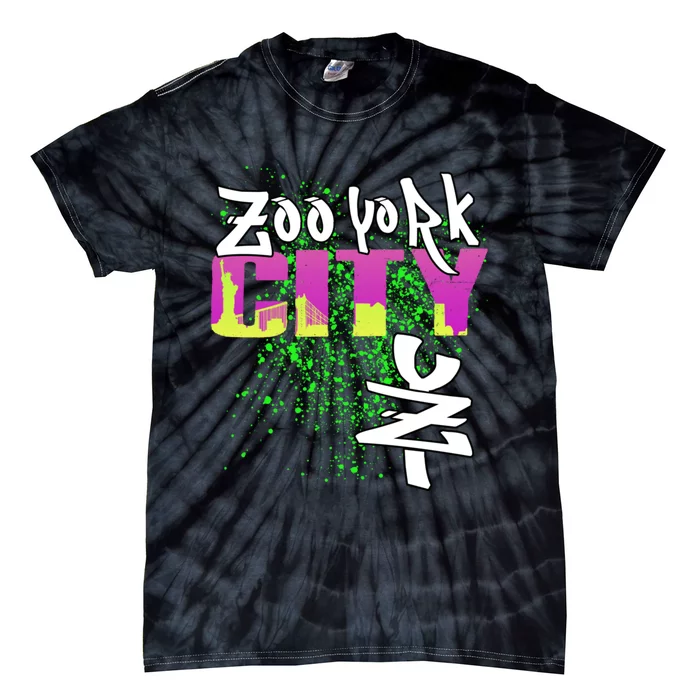 New York City Nyc 5 Boroughs Big Apple Skyline Zoo York Tie-Dye T-Shirt