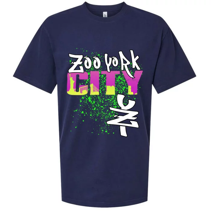 New York City Nyc 5 Boroughs Big Apple Skyline Zoo York Sueded Cloud Jersey T-Shirt