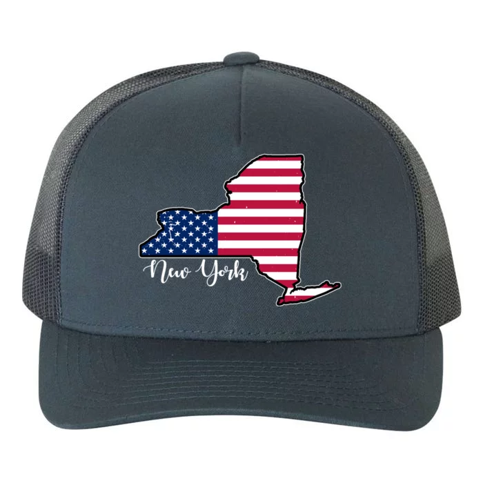 New York City United States Map Yupoong Adult 5-Panel Trucker Hat