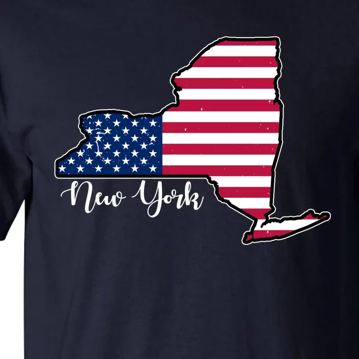 New York City United States Map Tall T-Shirt