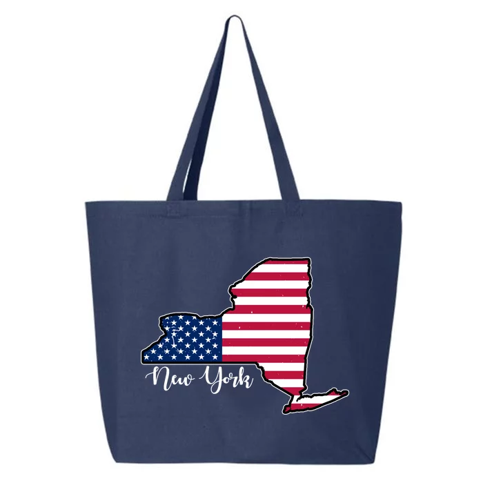 New York City United States Map 25L Jumbo Tote