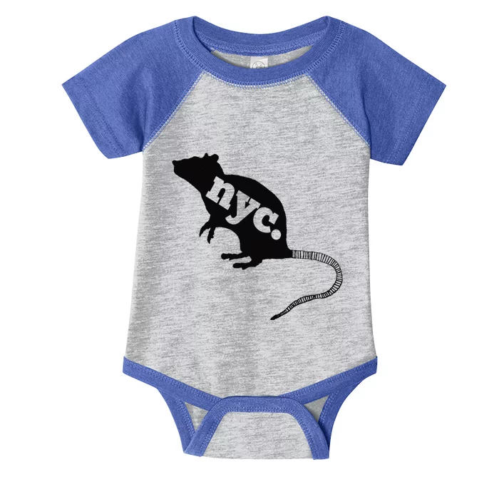 New York City Nyc Rat Logo Infant Baby Jersey Bodysuit