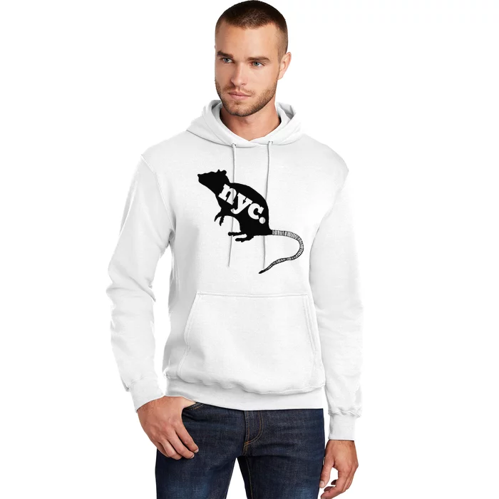 New York City Nyc Rat Logo Hoodie