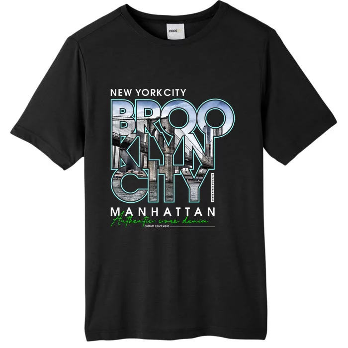 New York City Brooklyn Manhattan Authentic ChromaSoft Performance T-Shirt