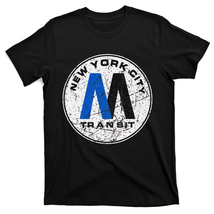 New York City Transit Mta Train Retro New York T-Shirt