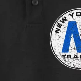 New York City Transit Mta Train Retro New York Dry Zone Grid Performance Polo