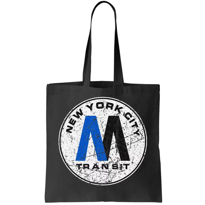 New York City Transit Mta Train Retro New York Tote Bag