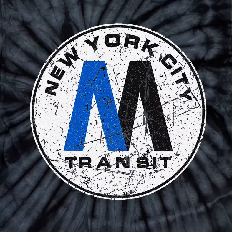 New York City Transit Mta Train Retro New York Tie-Dye T-Shirt