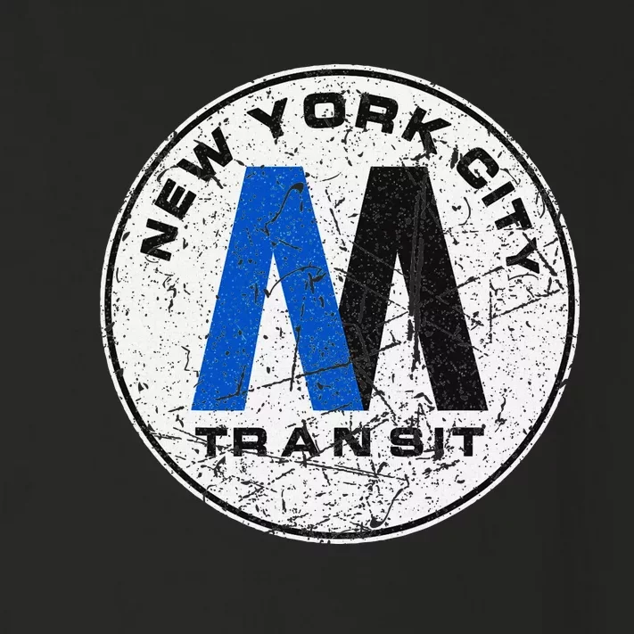 New York City Transit Mta Train Retro New York Toddler Long Sleeve Shirt