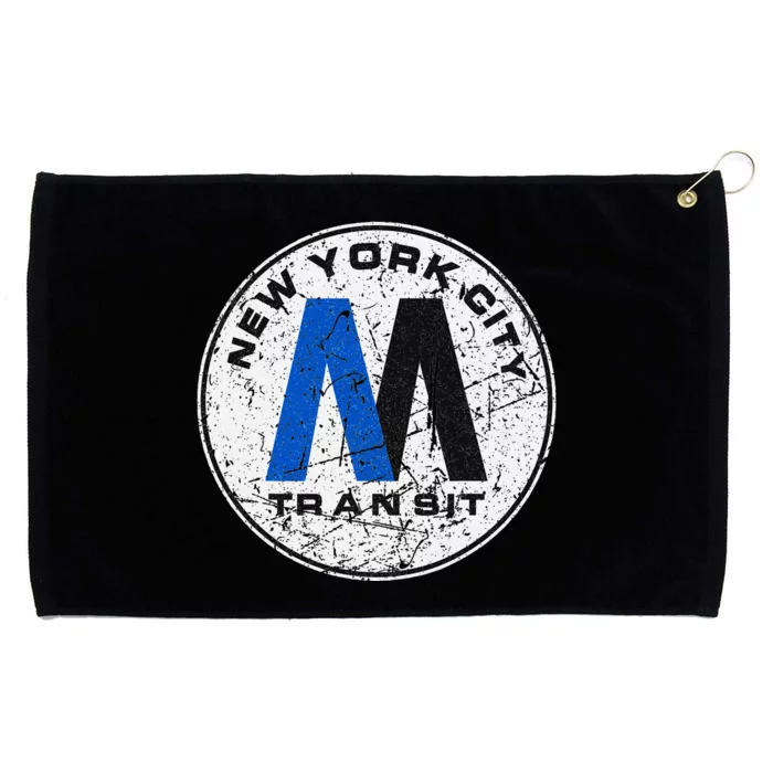 New York City Transit Mta Train Retro New York Grommeted Golf Towel