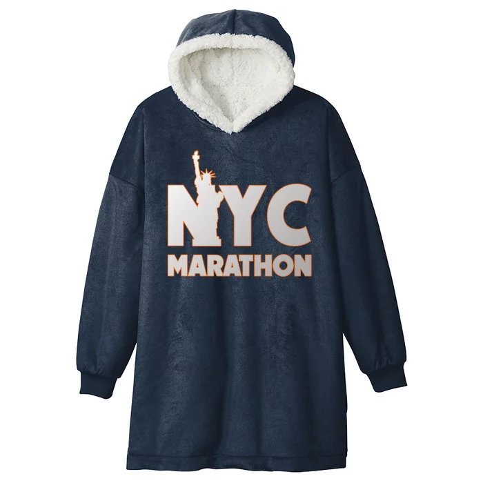 New York City Marathon Hooded Wearable Blanket