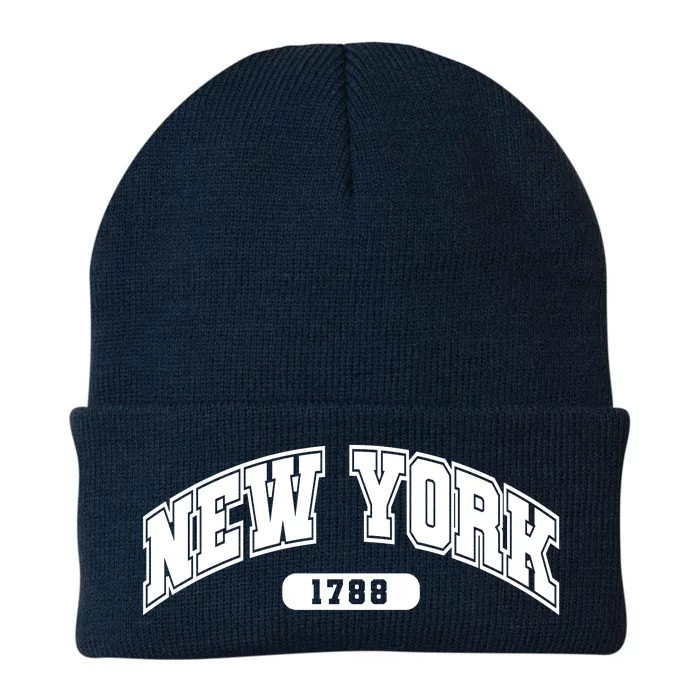 New York Collegiate Style 1788 Knit Cap Winter Beanie