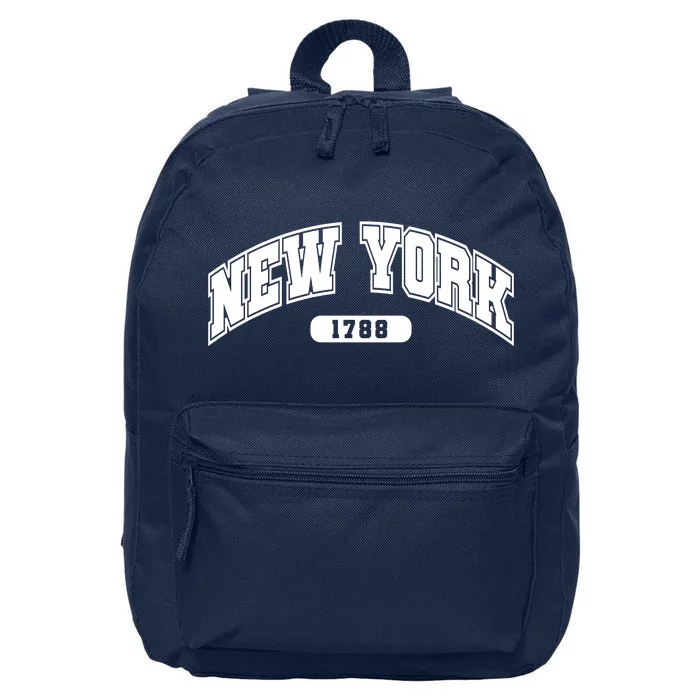 New York Collegiate Style 1788 16 in Basic Backpack