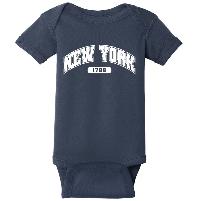 New York Collegiate Style 1788 Baby Bodysuit