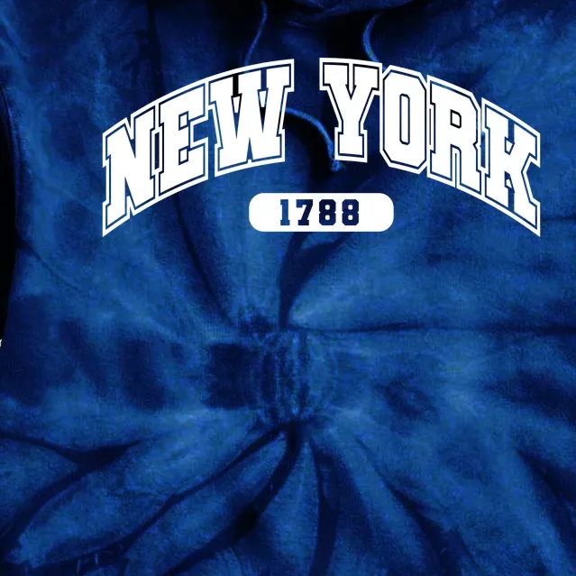 New York Collegiate Style 1788 Tie Dye Hoodie