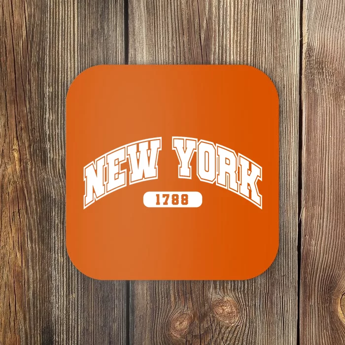 New York Collegiate Style 1788 Coaster