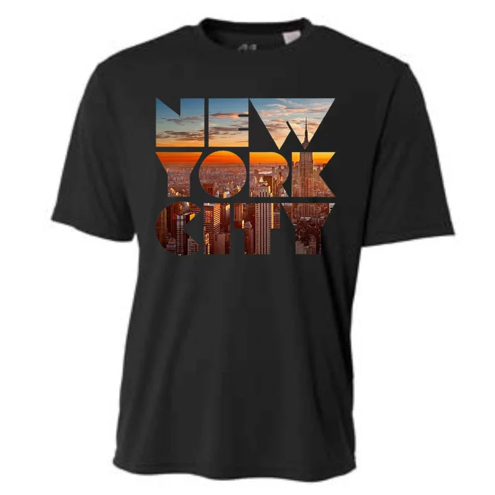 New York City Skyline Nyc Ny City Cooling Performance Crew T-Shirt